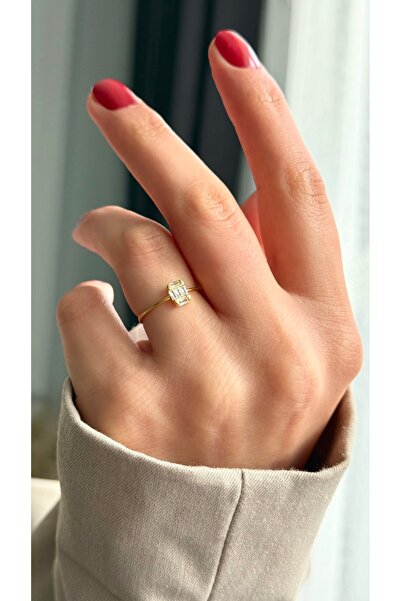 aybigem 925 AYAR GÜMÜŞ BAGET YÜZÜK ( SÖZ NİŞAN YÜZÜĞÜ)