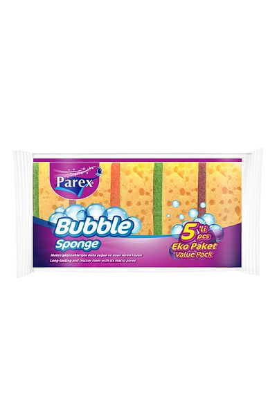 Parex Bubble Sponge Eco Pack of 5