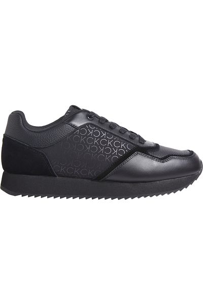 Calvin Klein Men's Black Sneakers with Logo