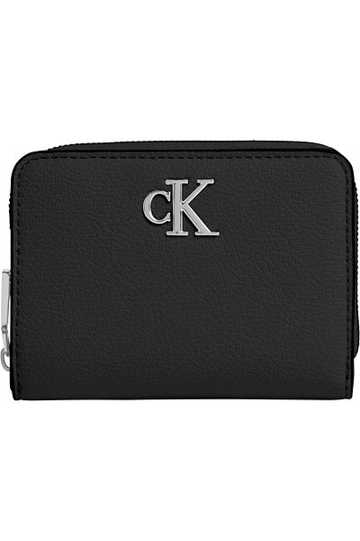 Calvin Klein Minimal Monogram Md Zip Around