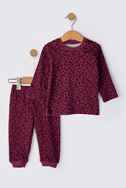 Minibess 100% Cotton 2-Piece Printed Baby Pajama Set 3 - 24 Months