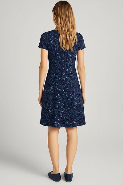 COTENCONCEPT Draped Comfortable Fit Daily Combed Fabric Dress