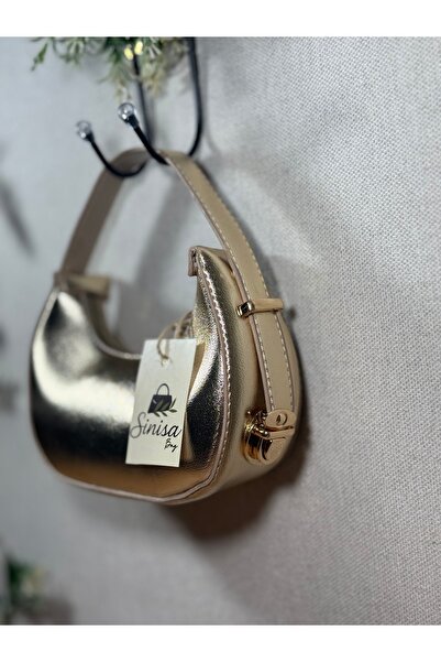 SİNİSA BAG Kadın Metalik Mini Ayarlanabilir Saplı Abiye Çanta( Mini Boydur Ölçüleri Mevcuttur)