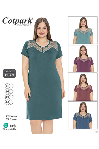 Cotpark Cămașă de noapte din țesătură din viscoză elastan pentru femei 13583