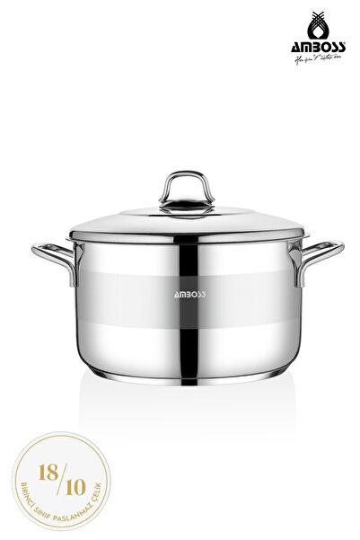 Amboss Saphire Stainless Steel 16 cm Deep Pot with Steel Lid