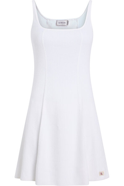 Calvin Klein WOVEN LABEL SWEATER DRESS