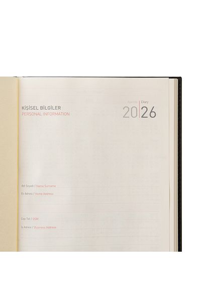 2K 2026 New Year Leather Daily Journal Agenda Dated Lined 168 Sheets Rainbow Vegan 17X24 cm