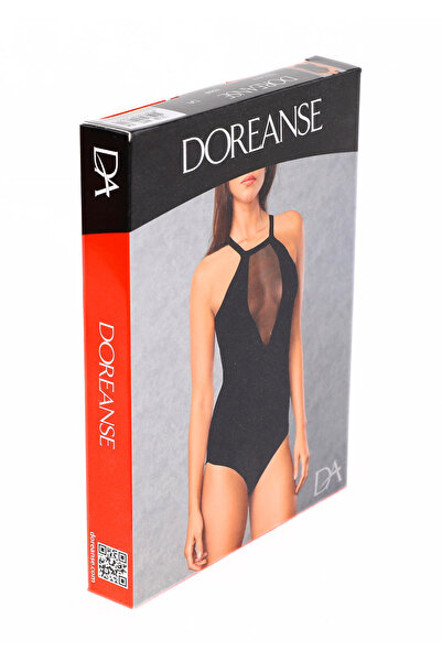 Doreanse Women's Deep Tulle Low-Cut Detailed Body 12108