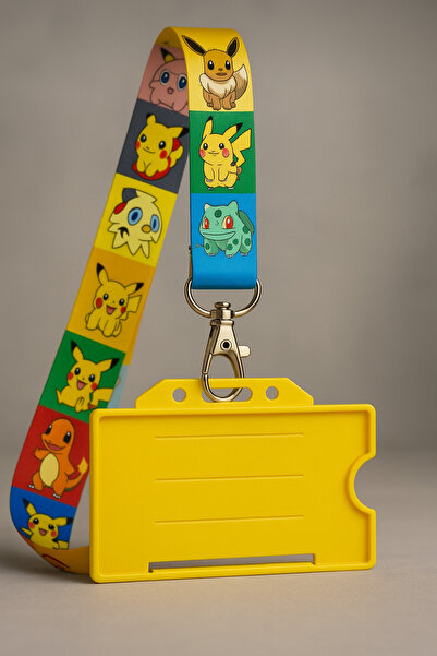excarpin Pokemon Personel Boyun Askı İpi Telefon Askı İpi Kartlık