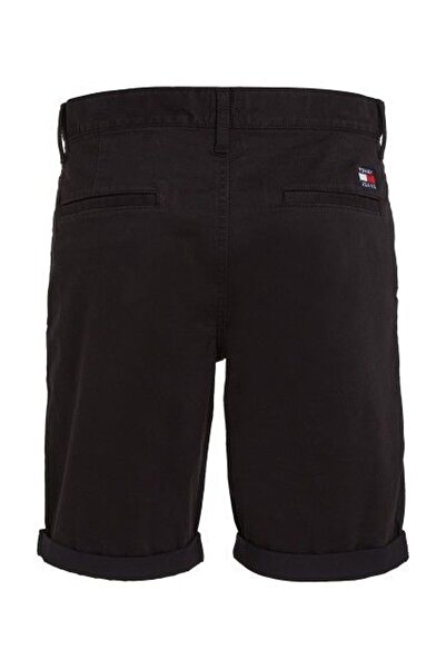 Tommy Hilfiger Erkek Marka Logolu Şık Görünüşlü Kısa Kapri Pantolon Siyah Kapri Dm0dm18812 Bds