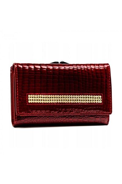 LORENTİ Women's Wallet made of Genuine Leather PTR-55020-CRY-RS-BL RE