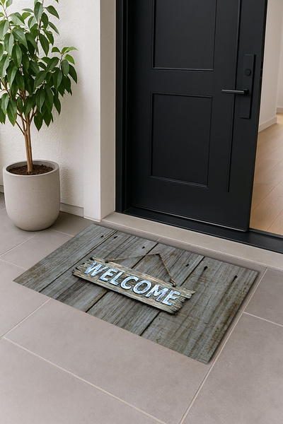HAT HOME Digital Printing Non-Slip Dot Base Bath Mat Set