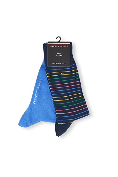 Tommy Hilfiger Tommy Hilfiger TH Men Small Stripe S Erkek Çorap Çorap