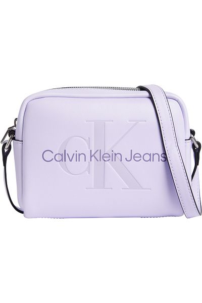 Calvin Klein Striped Sculpted Camera Bag - Cross Strap