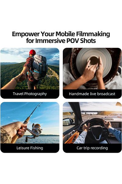 TELESIN Magnetic Neck Phone Holder – 360° Rotating Hands-Free Mount for Vloggers, Video Recording