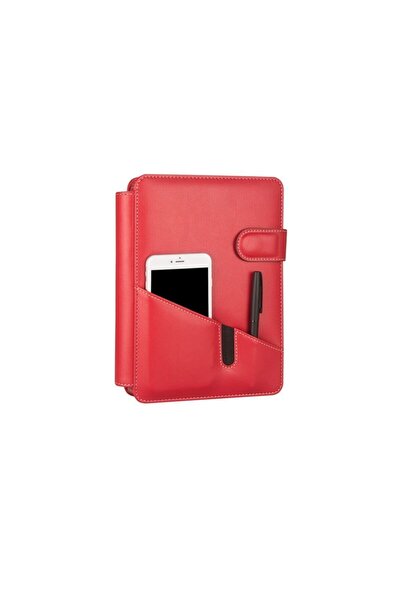 2K 2026 Yeni Yıl Organizer Ajanda Telefon Kılıflı Tarihli Çizgili 4 Halkalı V...