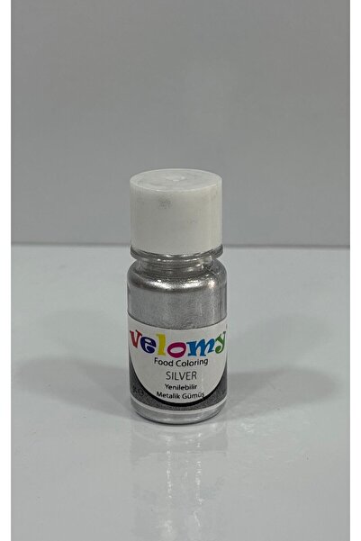 velomy GÜMÜŞ Metalik Yenilebilir Gıda Sim (4gr)