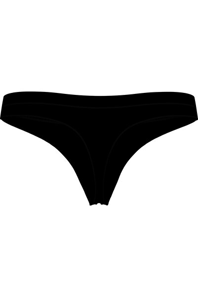 Tommy Hilfiger Kadın / Kız Marka Logolu Elastik Bel Bantlı Günlük Kullanıma Uygun Siyah Külot UW0UW0