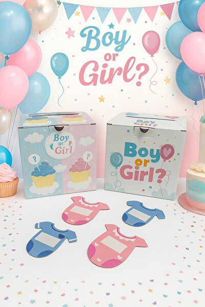 KOLİ KOLAY Cinsiyet Partisi Tahmin Kutusu Kız, Erkek