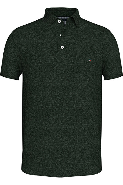 Tommy Hilfiger Erkek Marka Logolu Organik Pamuklu Polo Yakalı Kısa  Kollu Günlük Kullanıma Uygun Şık Görünümlü Koyu