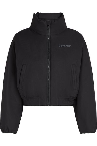 Calvin Klein Women / Girls Brand Logo Zippered Elastic Waist Stylish Designed High Collar Daily