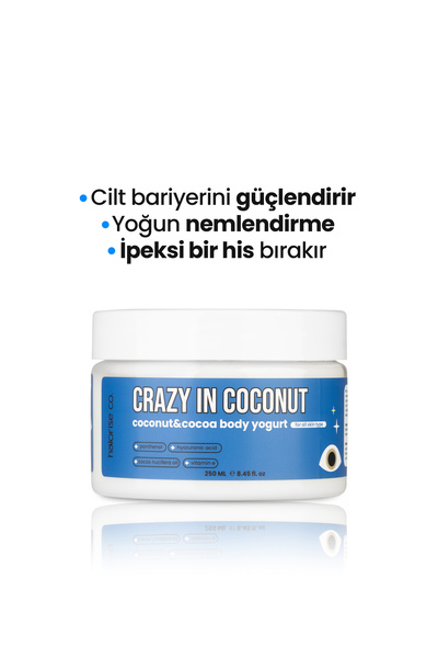 Halorise co. Coconut & Cocoa Body Yogurt Onarıcı Vücut Nemlendirici – 250ml