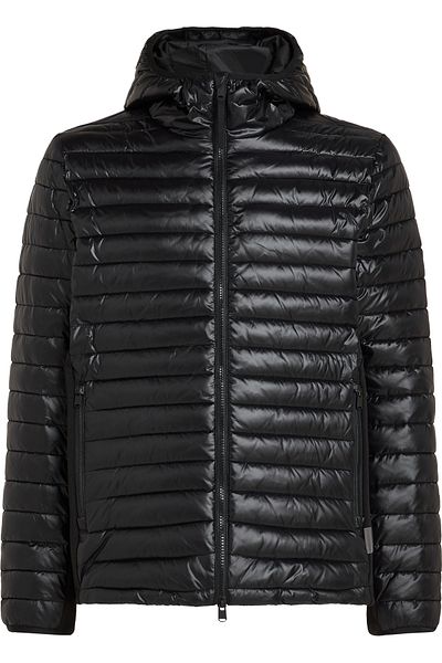 Calvin Klein Calvin Klein Men's Black Hooded Coat - Zip and Pocket, Stylish Look 00Gmf4O517
