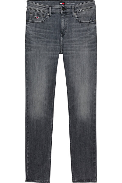 Tommy Hilfiger Erkek Marka Logolu Scanton Slim Fit Şık Görünüşlü Klasik 5 Cepli Günlük Kullanıma Uy