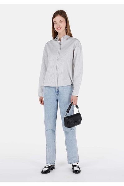Colin's Straight Fit High Waist Straight Leg Women's Indigo Denim Jean Trousers