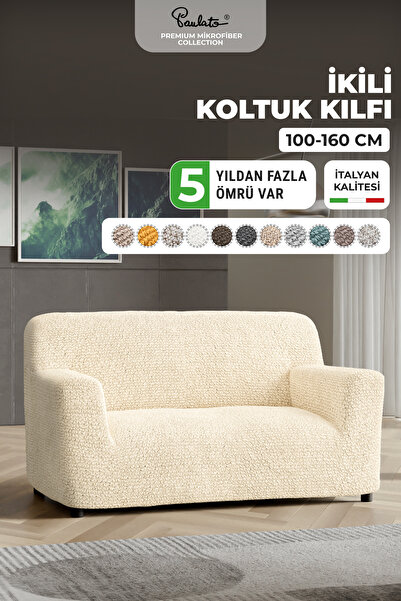 Paulato Lastikli Esnek Ve Yıkanabilir 2 Kişilik Koltuk Örtüsü Çekyat Kanepe K...