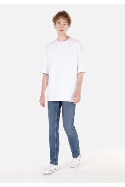 Colin's Straight Fit Düşük Bel Düz Paça Erkek Lacivert Jean Denim Pantolon