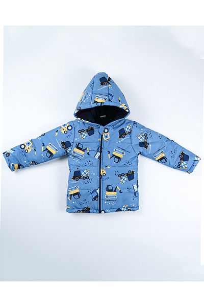 Baby Minty Car Pattern Children's Coat