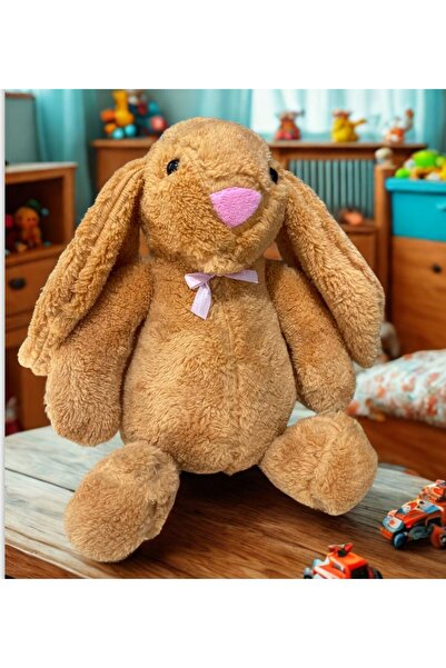 Sole رفيقي النائم ذو الأذن الطويلة على شكل أرنب من القطيفة مقاس 65 سم