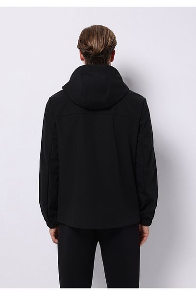 Colin's Slim Fit Men's Black Raincoat