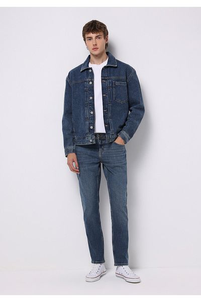 Colin's Straight Fit Men's Black Jean Trousers