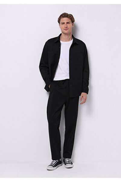Colin's Regular Fit Orta Bel Düz Paça Erkek Siyah Pantolon