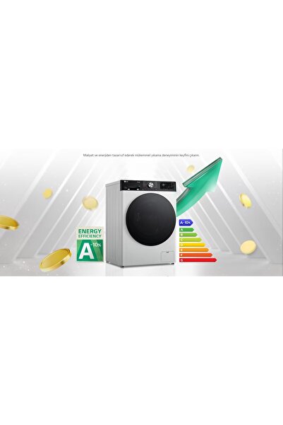 LG F4Y5EYW0W 11 kg 1400 Devir Çamaşır Makinesi