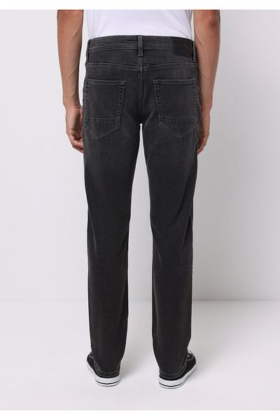 Colin's Straight Fit Low Waist Straight Leg Men's Black Jean Trousers