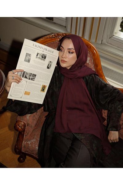 ARMANDA Sena Sever's Preference Cotton Modal Aden Pattern Shal - Murdum