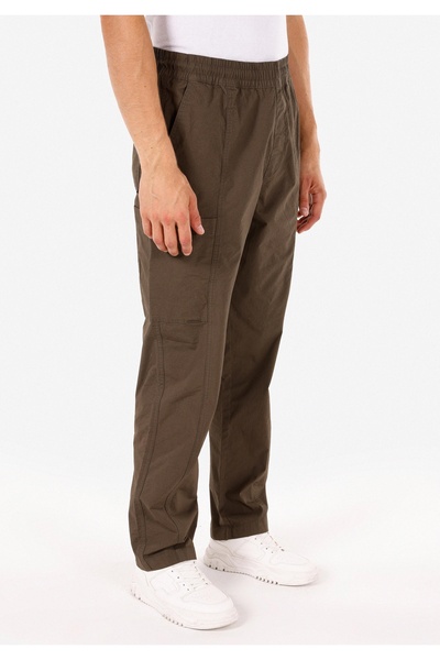 Colin's Relax Fit Orta Bel Lastikli Geniş Paça Erkek Yeşil Pantolon