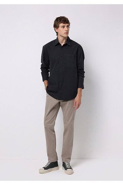 Colin's Regular Fit Mid Waist Straight Leg Men's Beige Trousers
