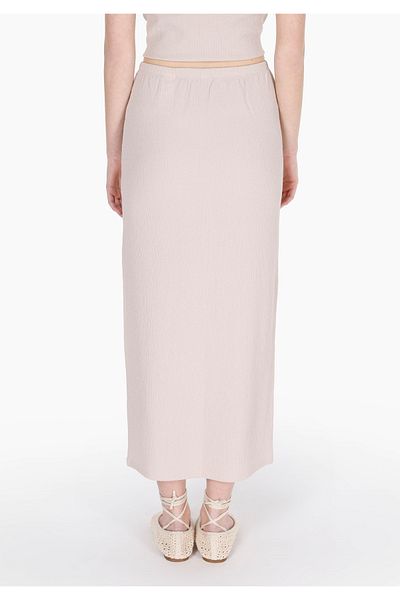 Colin's Slim Fit Straight Women's Beige Skirt