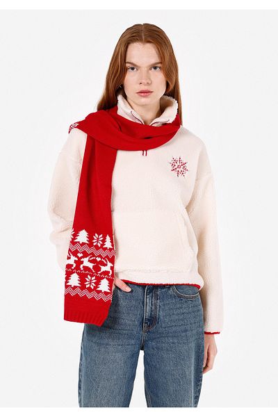 Colin's Regular Fit Zippered Women's Ecru Sweatshirt