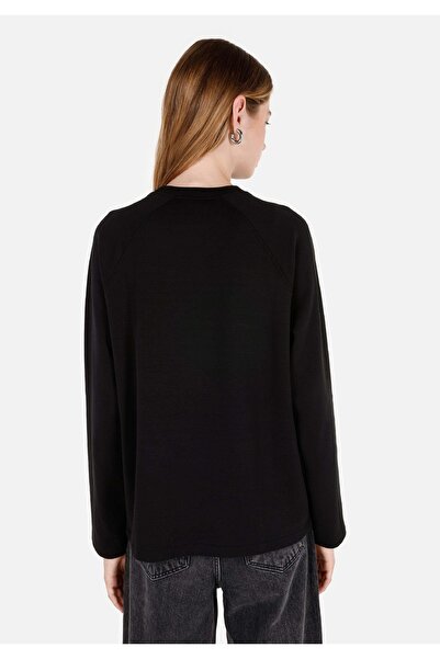 Colin's Μαύρο γυναικείο μπλουζάκι με κοντό μανίκι