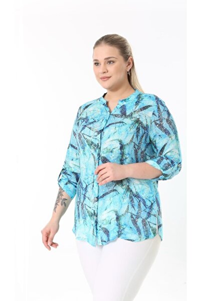 Butik Ayseba Linen Plus Size Shirt