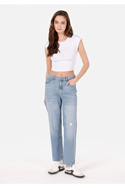 Colin's Straight Fit Kadın İndigo Denim Jean Pantolon