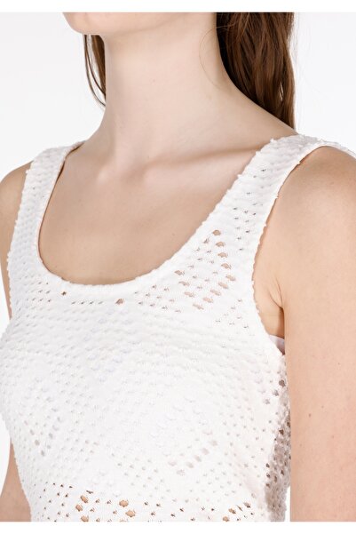 Colin's Slim Fit Kadın Beyaz Atlet