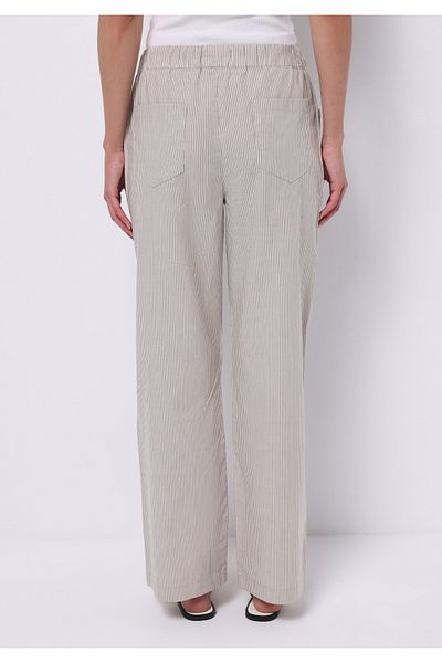 Colin's Straight Fit High Waist Wide Leg Women's Beige Trousers