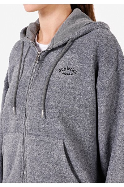 Colin's Регулярна кройка Качулатка за жени Сива суитшърт