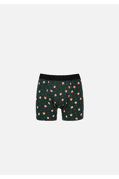 Colin's Modern Fit Printed Men's Green Boxers